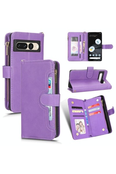 sscase Multi Zipper Θήκη Πορτοφόλι Purple (Google Pixel 7 Pro 5G)