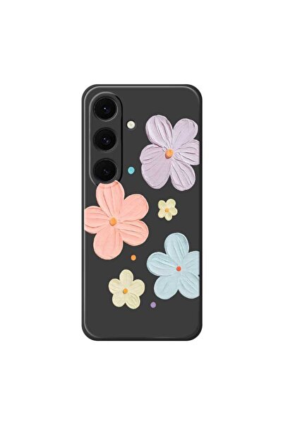 sscase Painted Flowers Θήκη Σιλικόνης Black (Samsung Galaxy A37 5G)