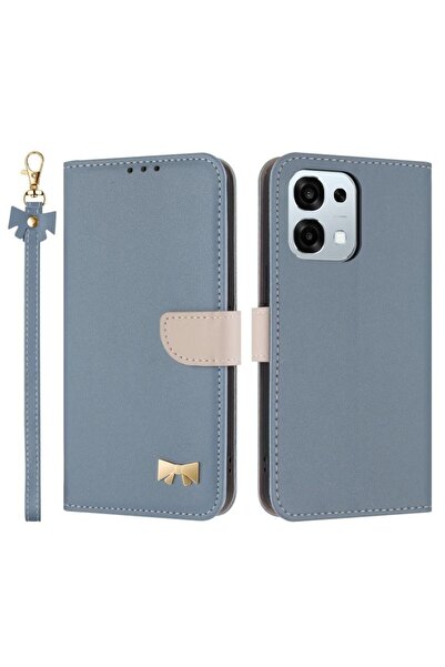 sscase Metal Bow Θήκη Πορτοφόλι Light Blue (Oppo A6 Pro 4G/5G)