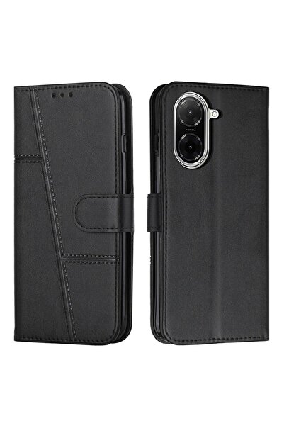 sscase Stitching Θήκη Πορτοφόλι Black (Xiaomi Redmi A5 4G/Poco C71 4G)