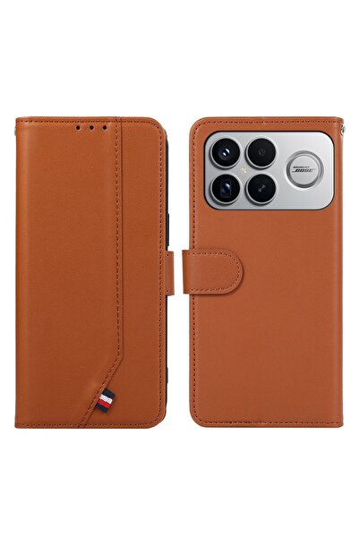 sscase Back Flip Θήκη Πορτοφόλι Brown (Xiaomi Poco F8 Ultra 5G)