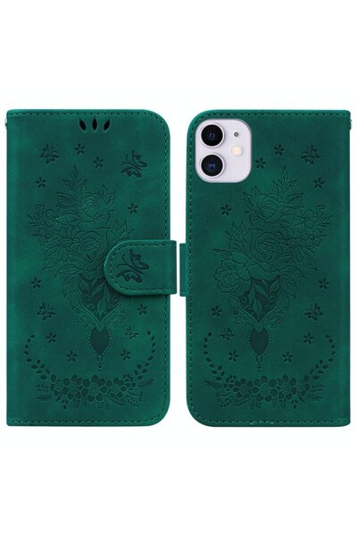 sscase Butterfly Rose Θήκη Πορτοφόλι Green (Apple iPhone 11)