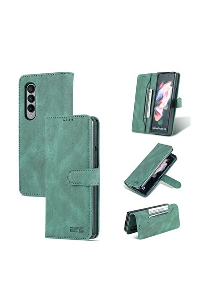 sscase AZNS Dream II Skin Feel θήκη Πορτοφόλι Green (Samsung Galaxy Z Fold3 5G)