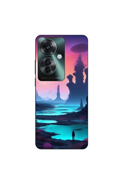 OEM Husa compatibila cu Oppo Reno11 F 5G Silicon Gel Tpu Model Mystic Planet