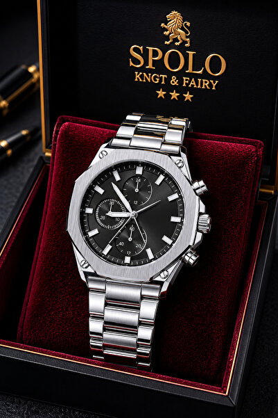 S.POLO Gift Steel Cord Men's Wristwatch Father's Day Gift Valentine's Day Gift