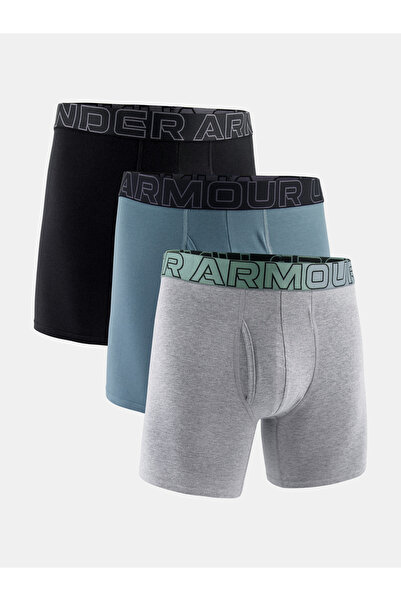 Under Armour Boxeri bărbați M UA Perf Bumbac 6 inci - Pachet de 3
