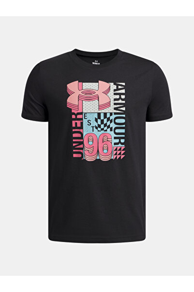 Under Armour Tricou băiețesc UA B LOGO WM COLLAGE SS-BLK