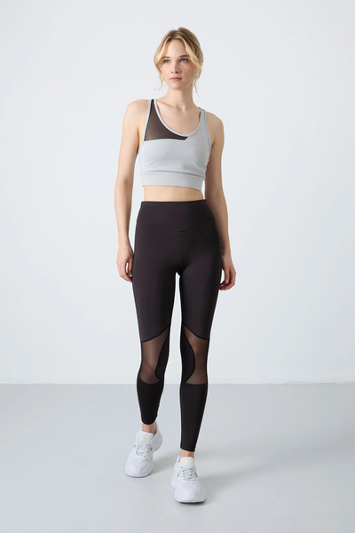 TOMMY LIFE Crni fleksibilni standardni set ženskih legginsa 95331