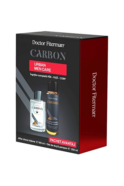 Fiterman Pharma Pachet Carbon Fiterman: Loțiune după ras, 100 ml + Gel de duș...