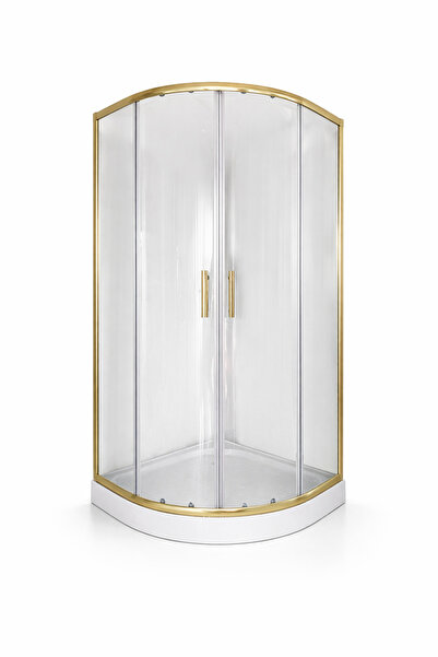Casa Stile Cabina dus rama aurie 90x90, sticla securizata 5mm. Cadita este in...