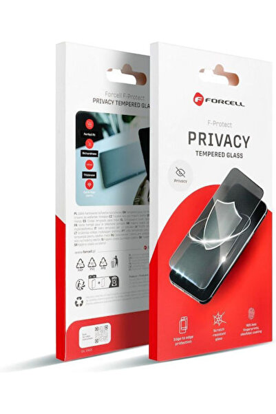 Forcell Αντι-κατασκοπευτικό Σκληρυμένο Γυαλί Μαύρο (iPhone 14 Pro)