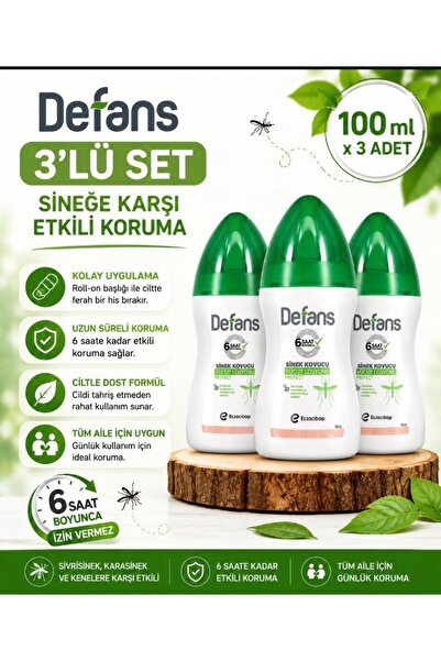 Defans Sinek Kovucu Losyon 3’lü set