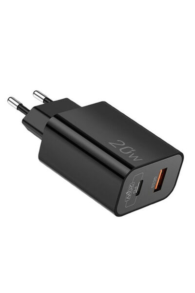 Lamtech Φορτιστής χωρίς καλώδιο με θύρα USB-A και θύρα USB-C, 20W Γρήγορη Φόρ...