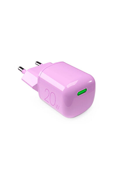 Puro Φορτιστής χωρίς καλώδιο GaN με θύρα USB-C, 20W Power Delivery, Ροζ (PUFC...
