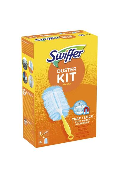 Swiffer Комплект за почистване на прах с капан и заключване, 1 къса дръжка + ...