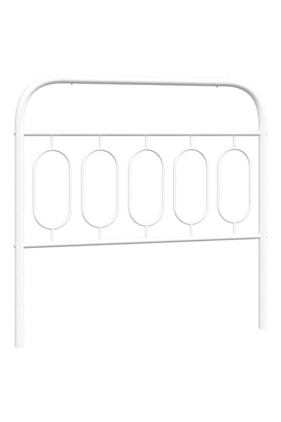 vidaxl Metal replacement headboard, white, 107 cm