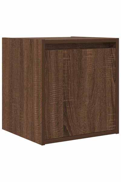 vidaxl Noptiera montata pe perete Stejar maro 38x34x40 cm