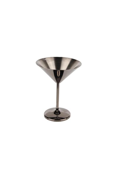 Globy Martini Kokteyl Kadehi Çelik 250 ml Siyah