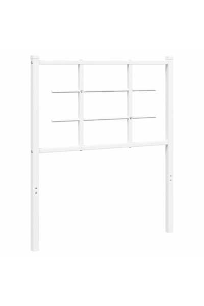 vidaxl Metal replacement headboard, white, 75 cm