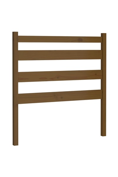 vidaxl Bedside table, honey brown, 96x4x100 cm, solid pine wood