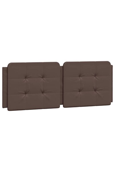 vidaxl Pernă pentru tăblie pat, Zadar, maro, 120 cm, piele artificială