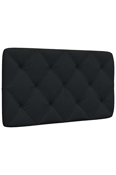 vidaxl Pernă pentru tăblie de pat, negru, 90 cm, material textil