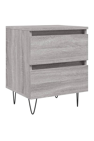 vidaxl Bedside table, sonoma grey, 40x35x50 cm, composite wood