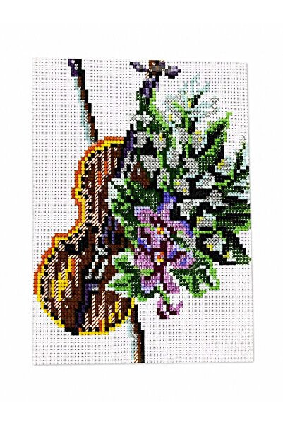 iğne izi Set de broderie cu punct în cruce cu model – Kit de broderie manuală...
