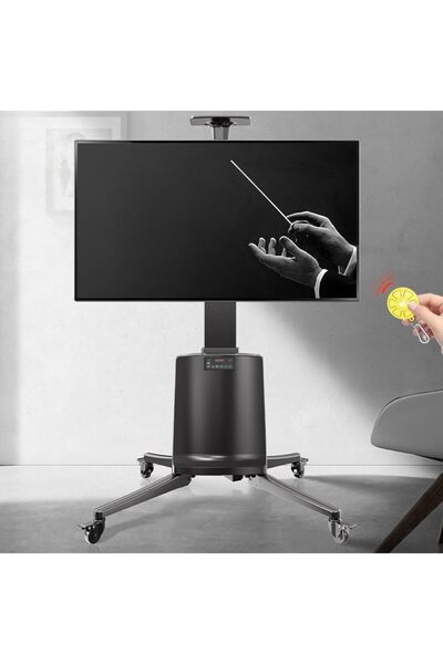 Generic Height Adjustable Electric Motorized TV Floor Stand Mount for 55-85 I...