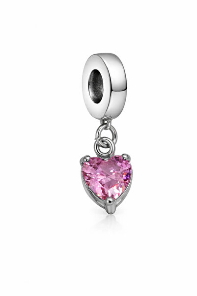 MakeWell Pink Heart Steel Charm