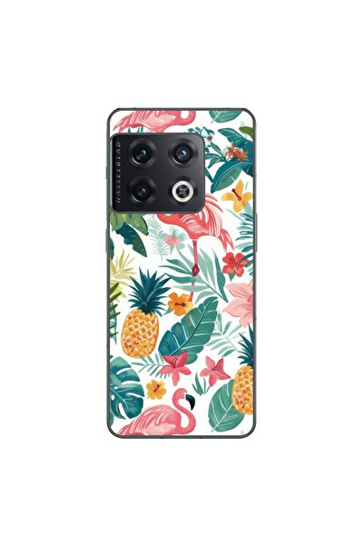 OEM Husa compatibila cu OnePlus 10 Pro Silicon Gel Tpu Model Tropical Pattern