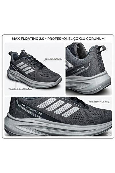 GT Ayakkabı 7 cm Height Increasing Smoked Ice Men's Sports Shoes Gtwander1000