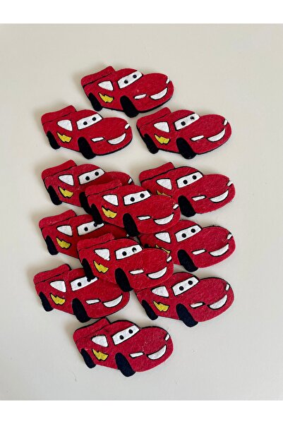 KEÇEYE DAİR NE VARSA Keçe şimşek mcqueen figürü (10 adet)