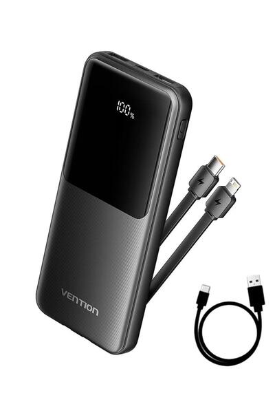 Vention Baterie externă FHOB0 10000mAh, Încărcare rapidă PD 22.5W, Cablu USB-...