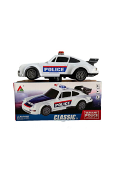 CasaDesteapta.ro Transformable Police Car Robot Toy with Lights, Sounds and S...