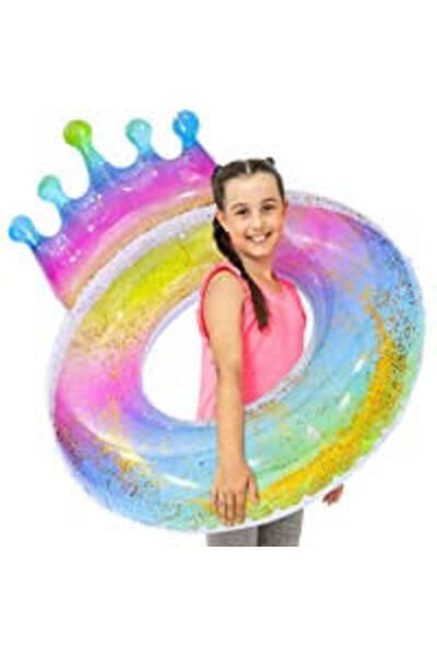 CasaDesteapta.ro Jucarie Colac Coroana Rainbow, 70 cm