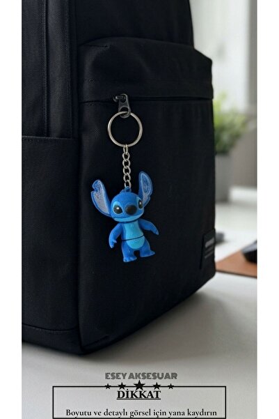 Esey Dizayn Lilo Stitch 3D MİNİ BOY Anahtarlık- Okul Çantası Süsü - Çanta Aks...