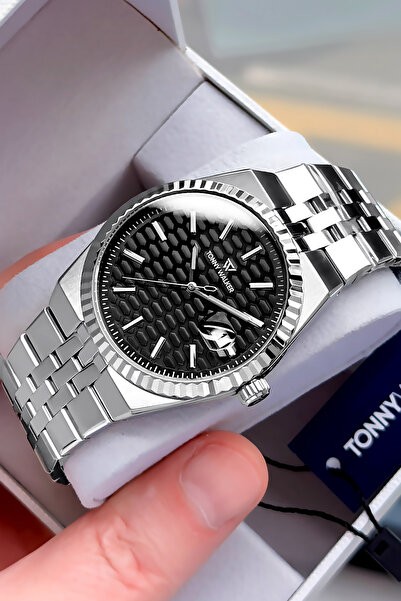 Tonny Walker Men's Watch - Silver Color - Steel Band - Water Resistant - All ...
