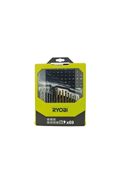 Ryobi RAK69MIX 69-Piece Drilling and Screwdriver Accessory Top Bottom Set