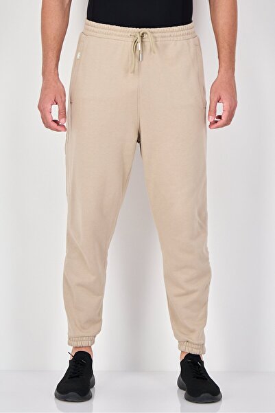 adidas Men Sportswear Fit Essential Outdoor Sweatpants, Tan