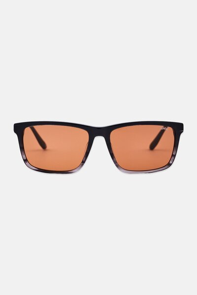 BMW Men BW0062-H20J57 Rectangular Sunglasses, Black