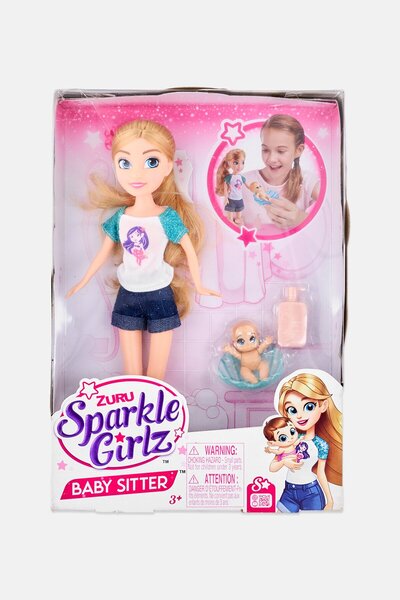 Zuru Sparkle Girlz Baby Sitter Doll Playset