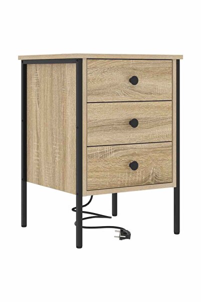 vidaxl Dulap de noapte Stejar Sonoma 42 x 41 x 61 cm Lemn compozit