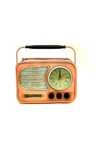 Otantik Çarşı Ceas radio decorativ din metal, pușculiță C0330