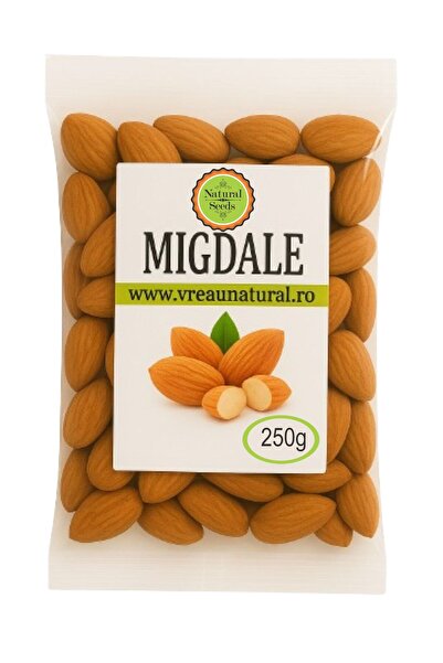 Natural Seeds Product Raw almonds 250gr