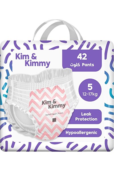 Kim&Kimmy حفاضات كيم آند كيمي إيكو، مقاس 5، 12-17 كجم، 42 قطعة - حماية ضد الت...