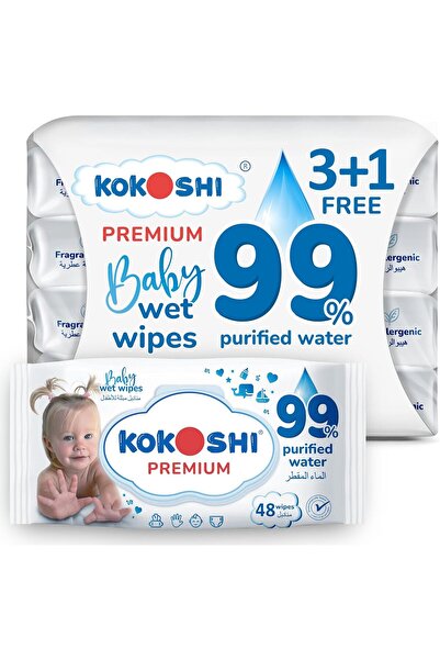 Kokoshi Premium Baby Wipes, 192 wipes