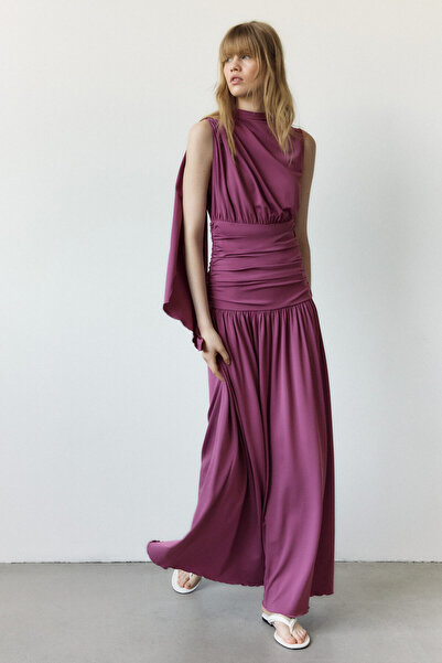 H&M Drapeli Jarse Elbise