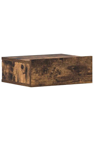 vidaxl Noptieră plutitoare, stejar fumuriu, 40x30x15 cm lemn prelucrat