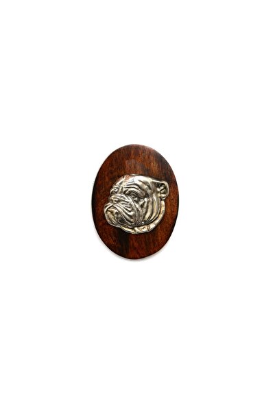 Art - Dog Bulldog, Bulldog Englez, Bulldog Britanic III - Broșă pentru expozi...